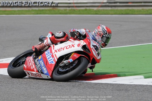 2009-05-09 Monza 1492 Superbike - Qualifyng Practice - Noriyuki Haga - Ducati 1098R